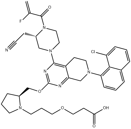 MRTX849 ethoxypropanoic acid  Structure